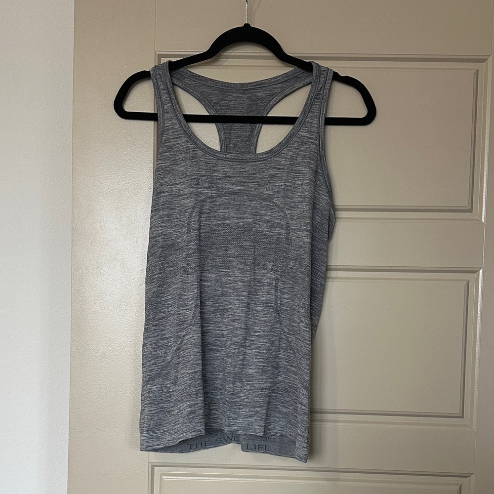 Lululemon Athletica Heathered Gray Swiftly Tank Top